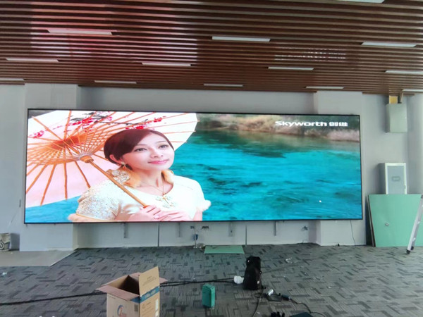 顺德P1.53led小间距屏安装案例